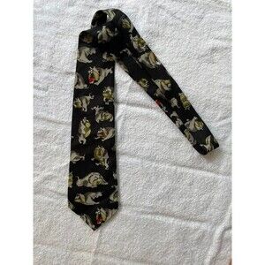 Dimoda Handmade Necktie Bulldog Pattern Spike Tom and Jerry
